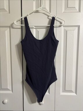 Klassy Network Navy Sweetheart Bodysuit